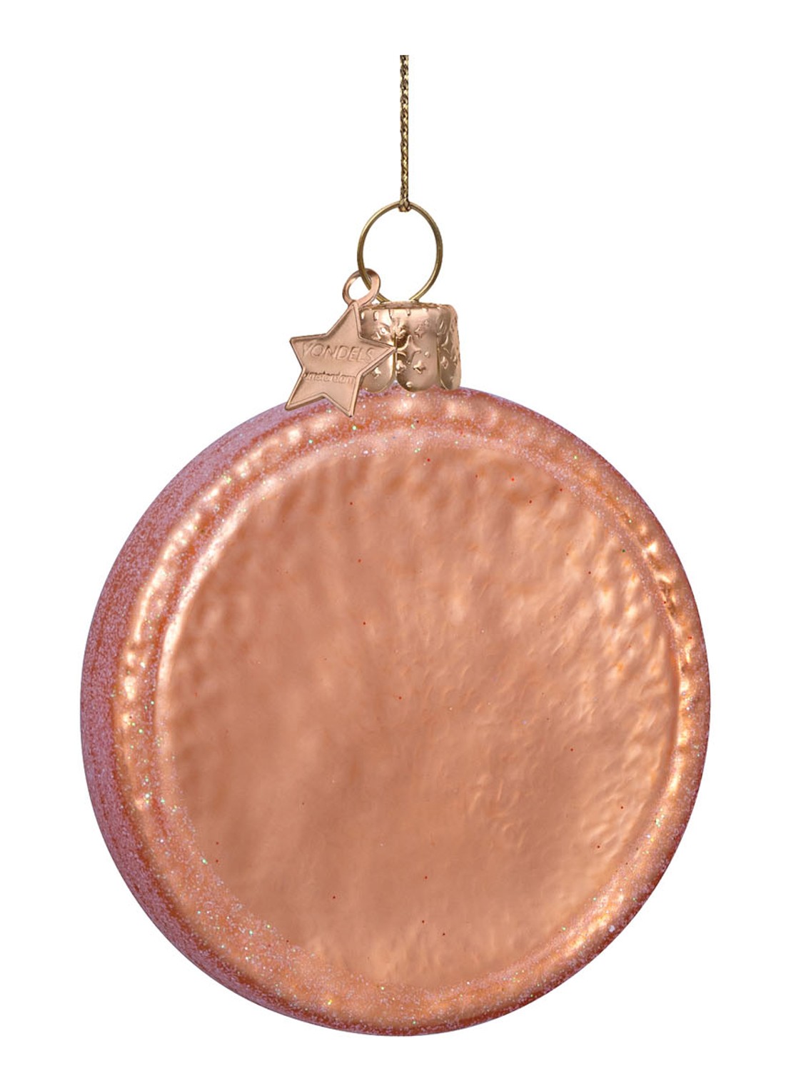 Vondels Beschuit met muisjes kersthanger 8.,5 cm - detail 3 roze