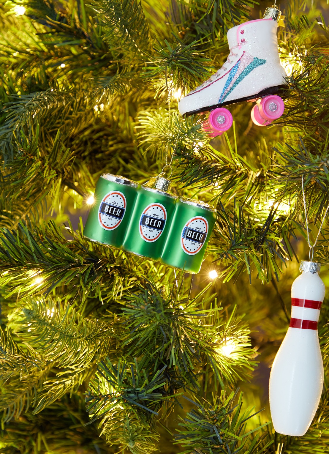 Vondels Bier 6-Pack kersthanger 6 cm - voorkant 3 groen