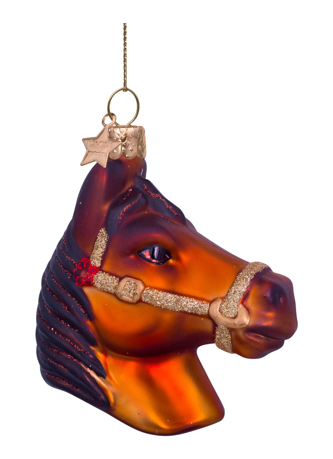 Vondels brown horse H8.5cm - voorkant 4 multicolor