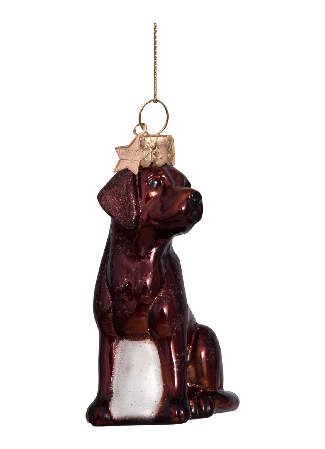 Vondels brown opal labrador H8.5cm - detail bruin