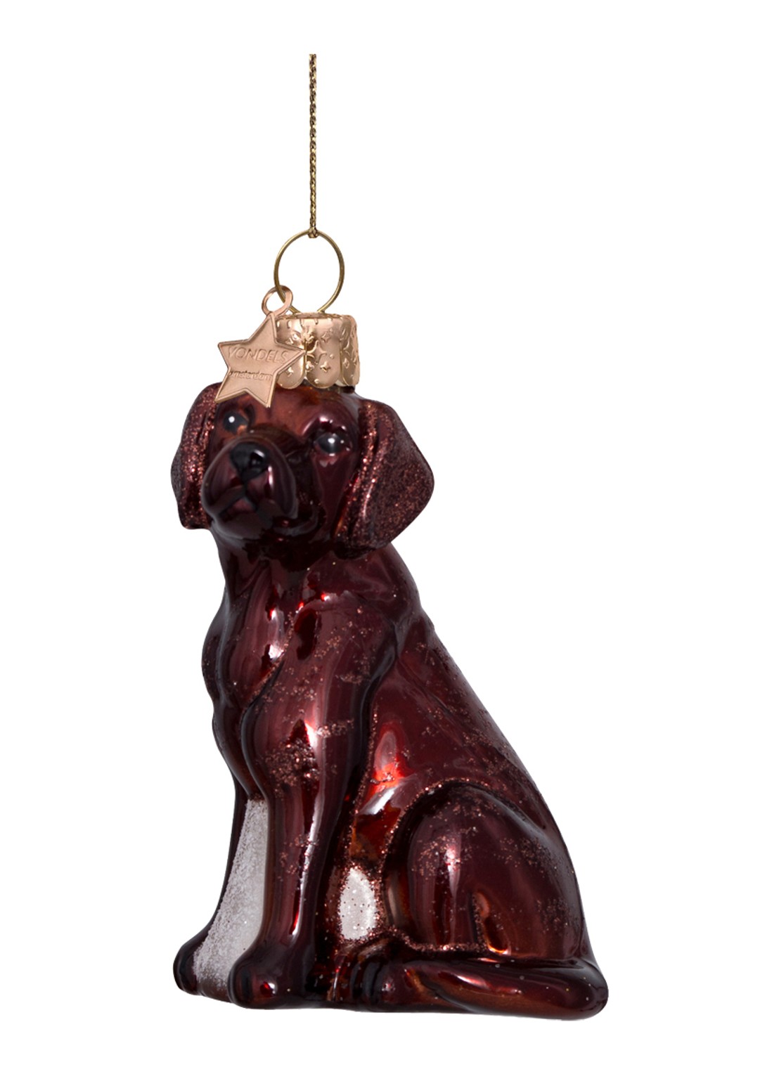 Vondels brown opal labrador H8.5cm - voorkant 5 bruin
