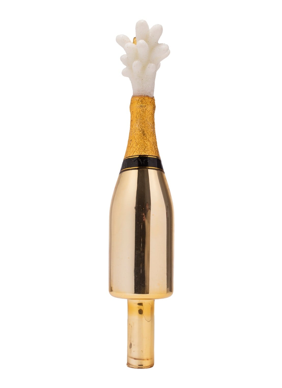 Vondels Champagne Popper Fles piek 15,5 cm - achterkant 3 goud