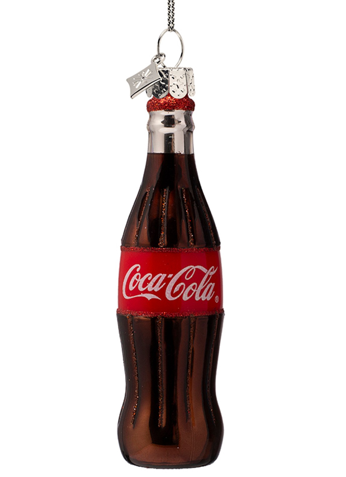 Vondels Coca Cola kersthanger 12 cm - detail 3 bruin