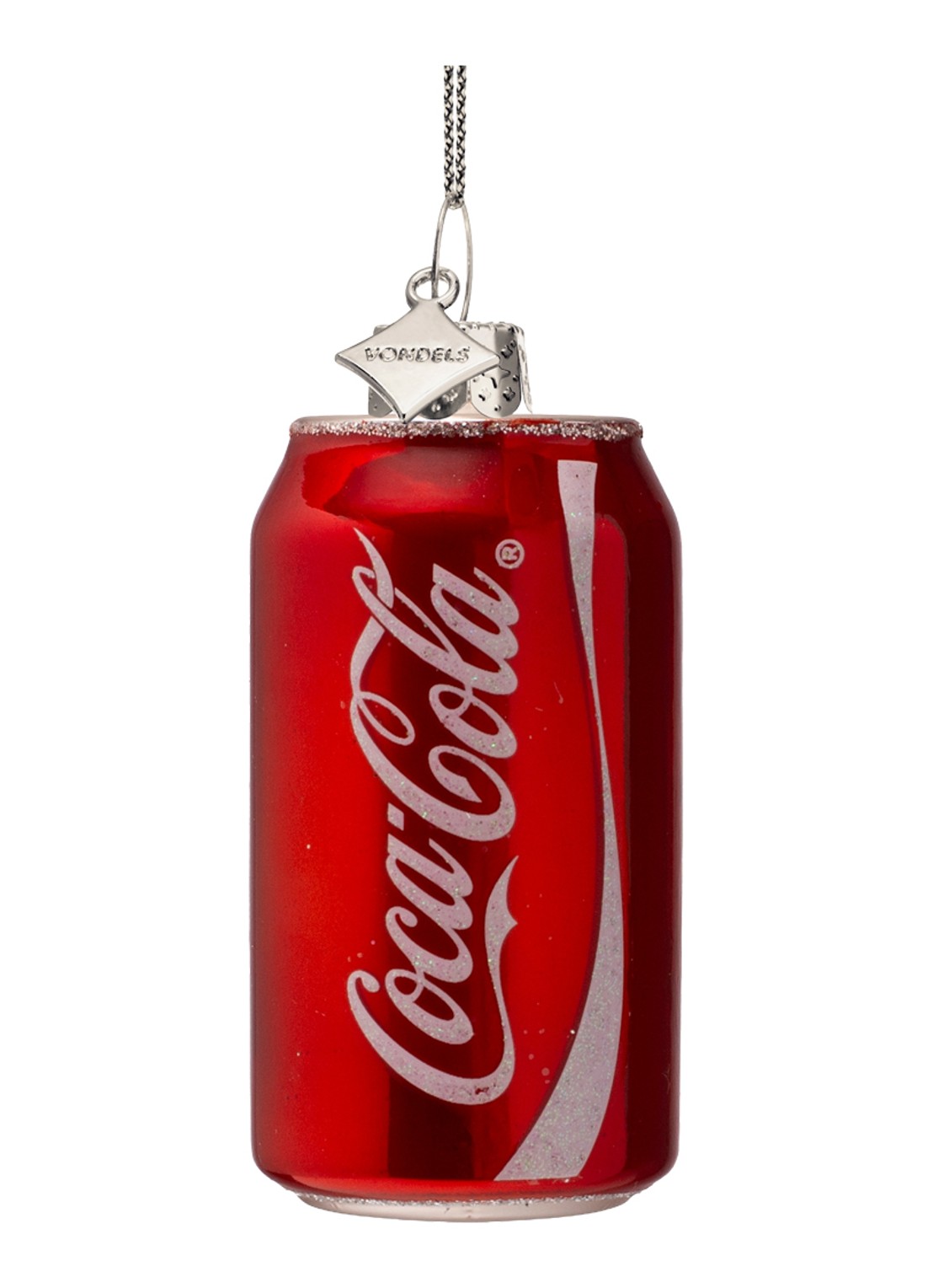 Vondels Coca Cola kersthanger 8 cm - voorkant rood