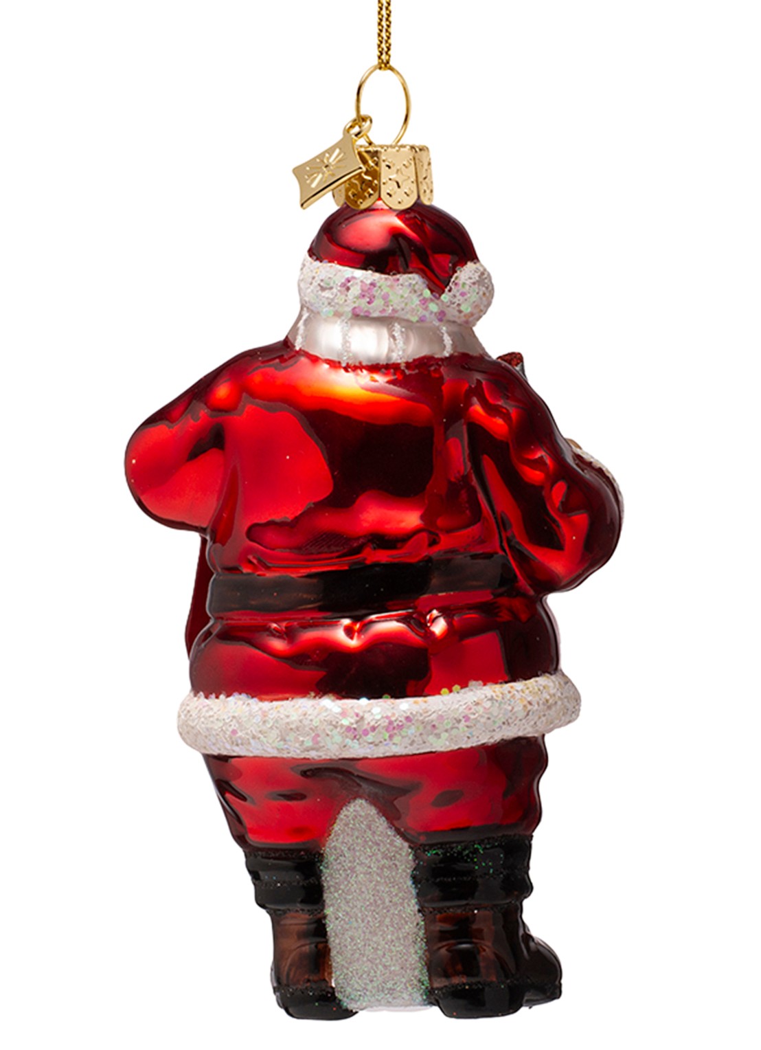Vondels Coca Cola Kerstman kersthanger 12,5 cm - detail 3 rood