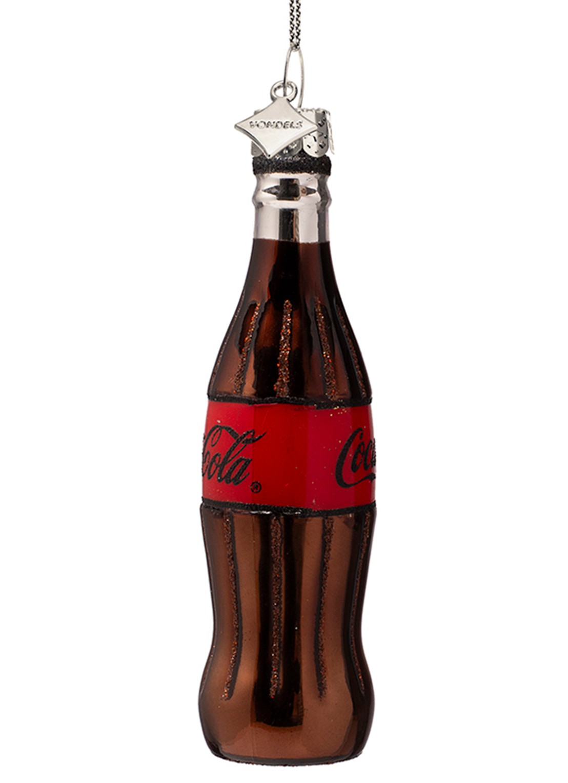 Vondels Coca Cola Zero kersthanger 12 cm - achterkant 4 bruin