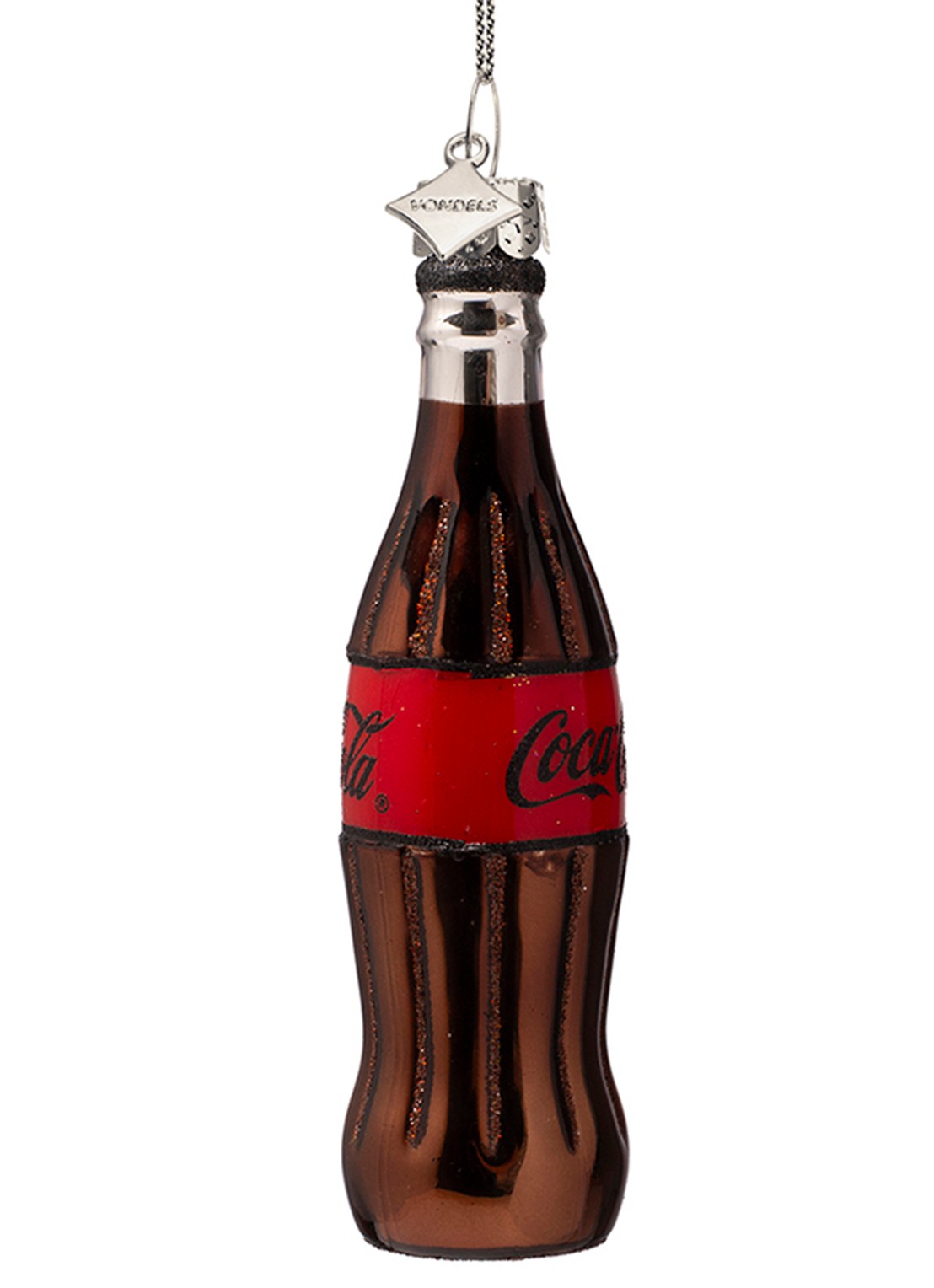Vondels Coca Cola Zero kersthanger 12 cm - voorkant 3 bruin