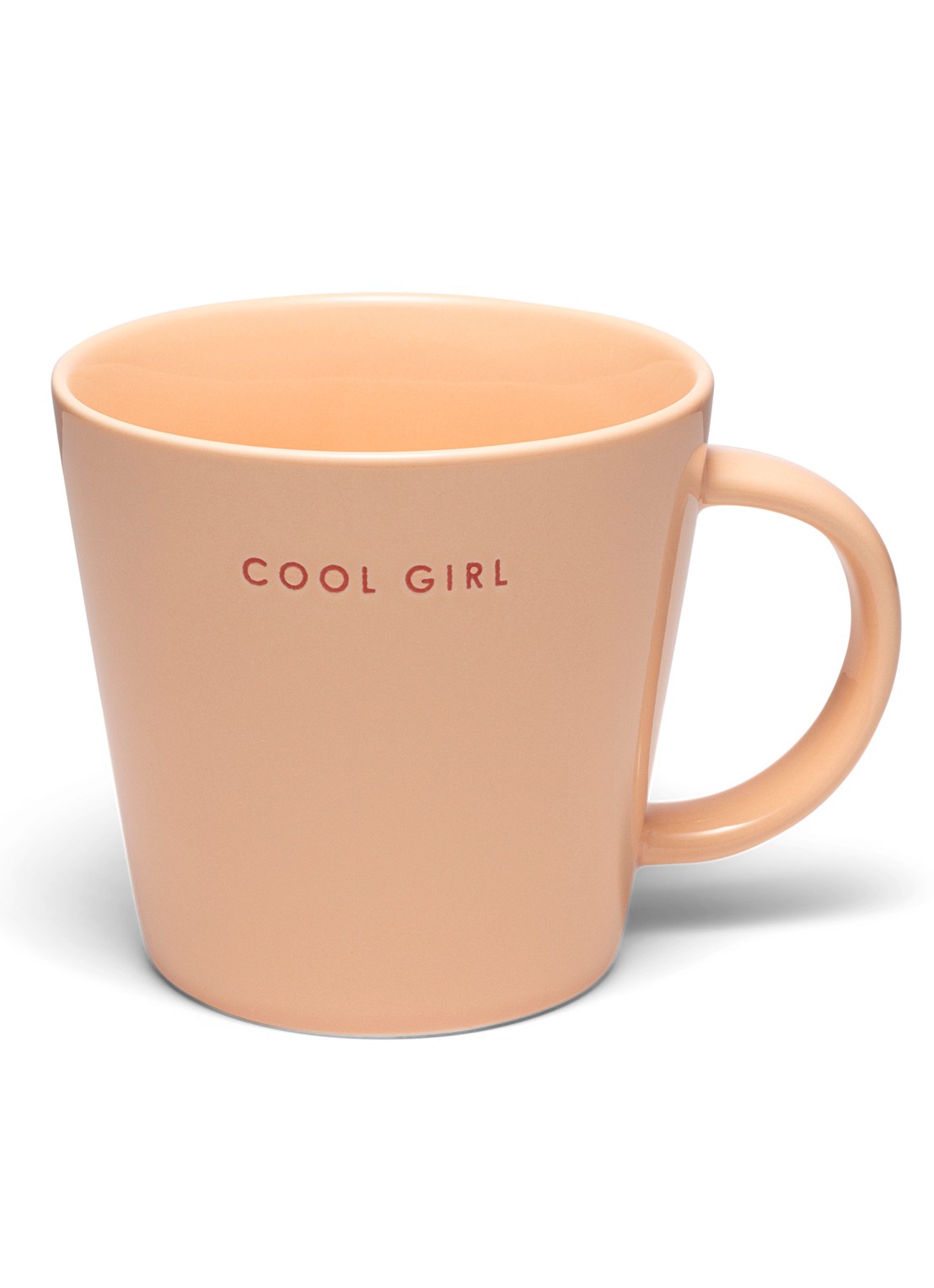 Vondels Cool Girl mok 50 cl - voorkant zalmroze
