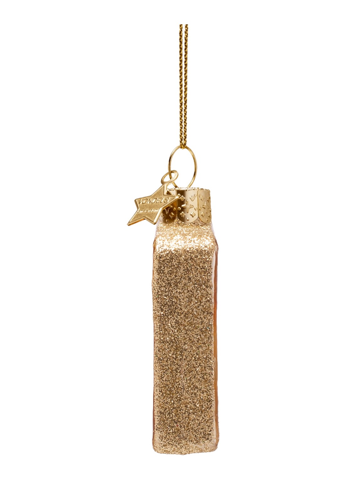 Vondels Credit card kersthanger 6,5 cm - detail 4 goud