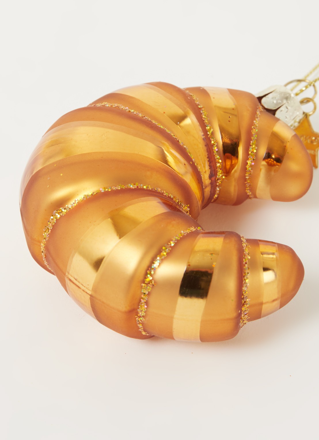 Vondels Croissant kersthanger 10 cm - detail 3 goud