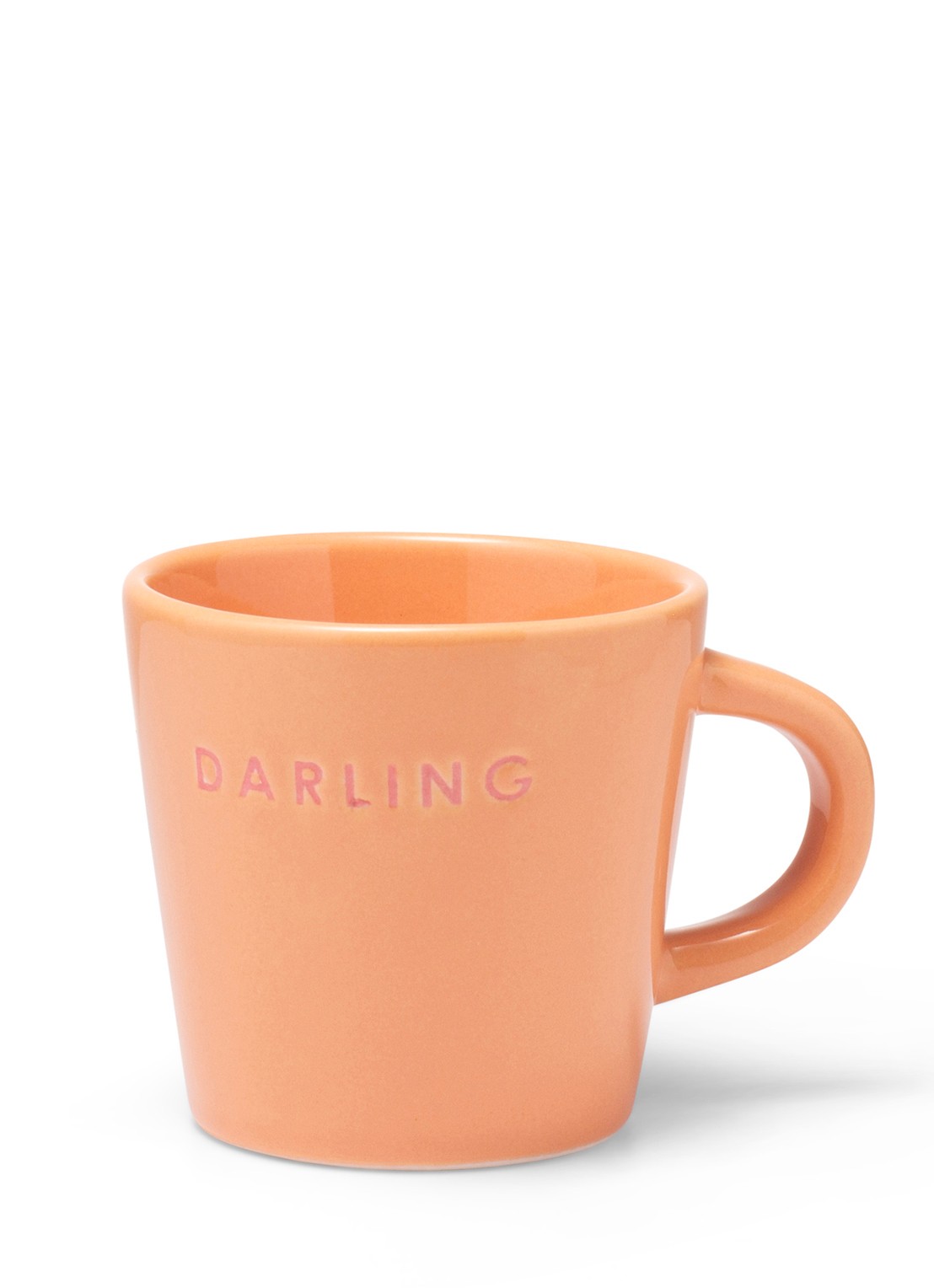 Vondels Darling espressokopje 8 cl - voorkant oranje