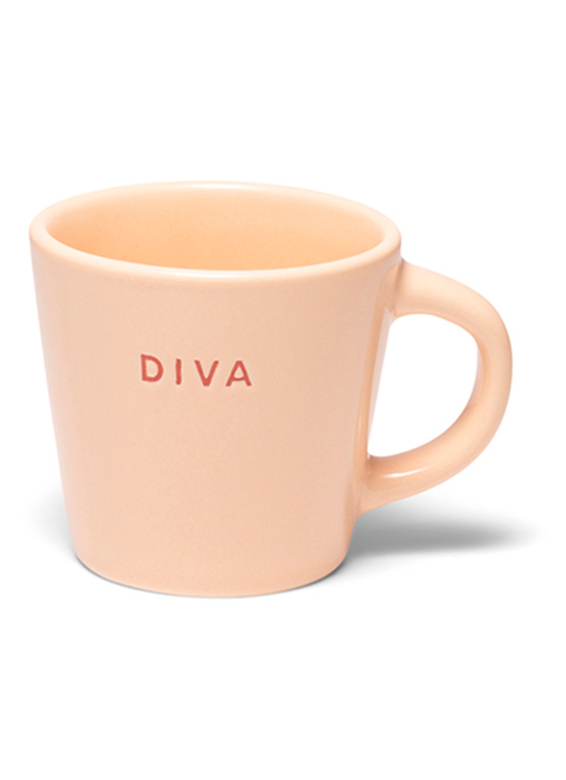 Vondels Diva espressokopje 8 cl - voorkant zalmroze