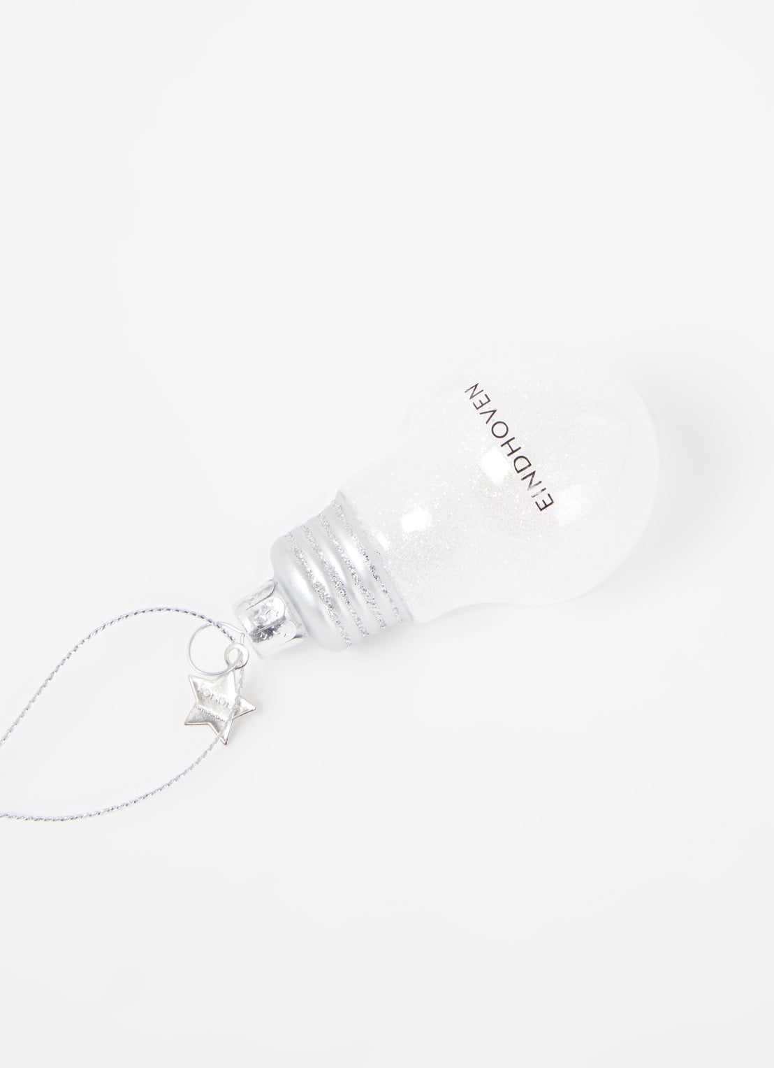 Vondels Eindhoven gloeilamp kersthanger 8,5 cm - detail 3 transparant