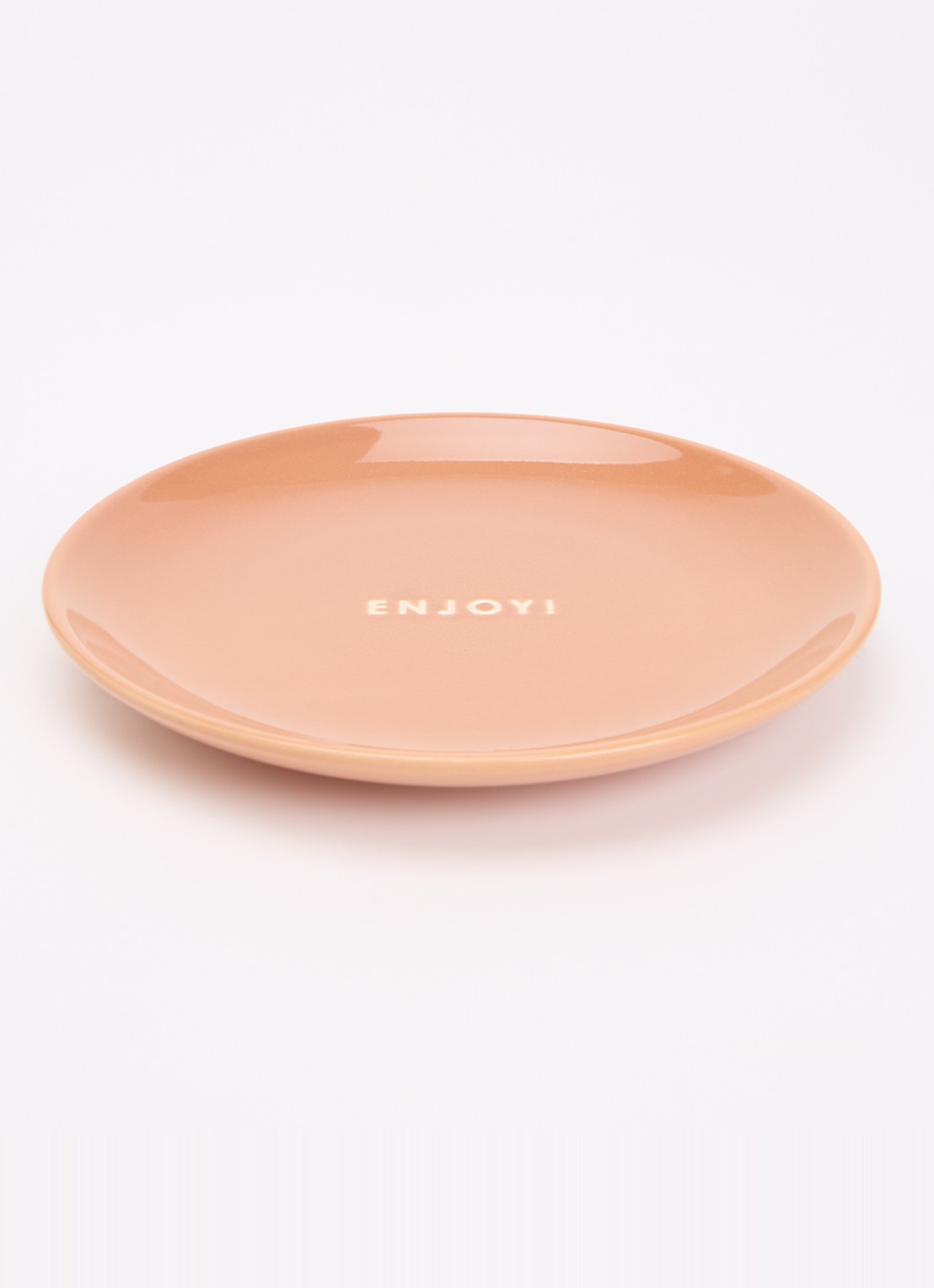 Vondels Enjoy! ontbijtbord 16 cm - voorkant 4 roestbruin