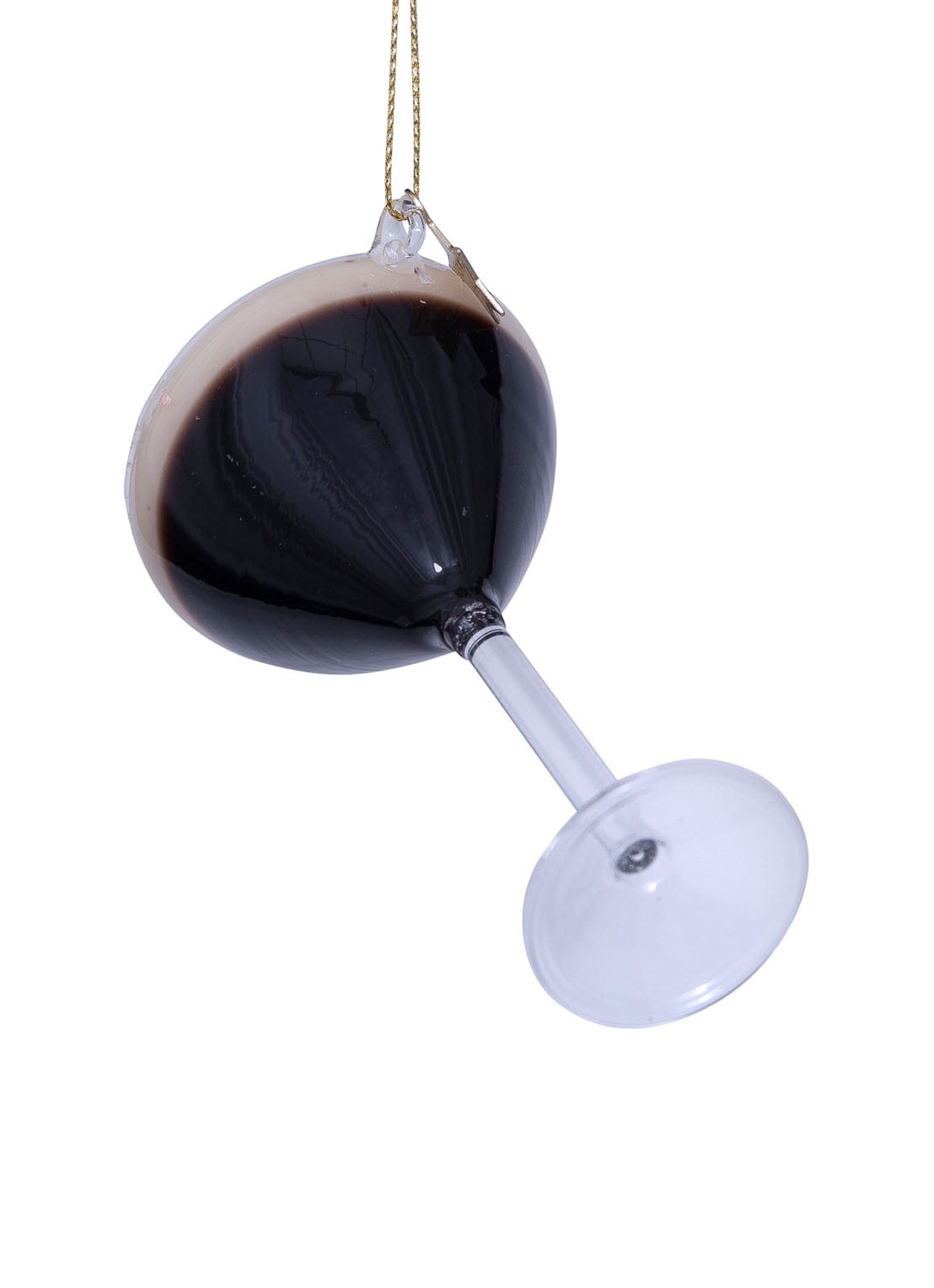 Vondels Espresso Martini kersthanger 9 cm - detail 4 donkerbruin