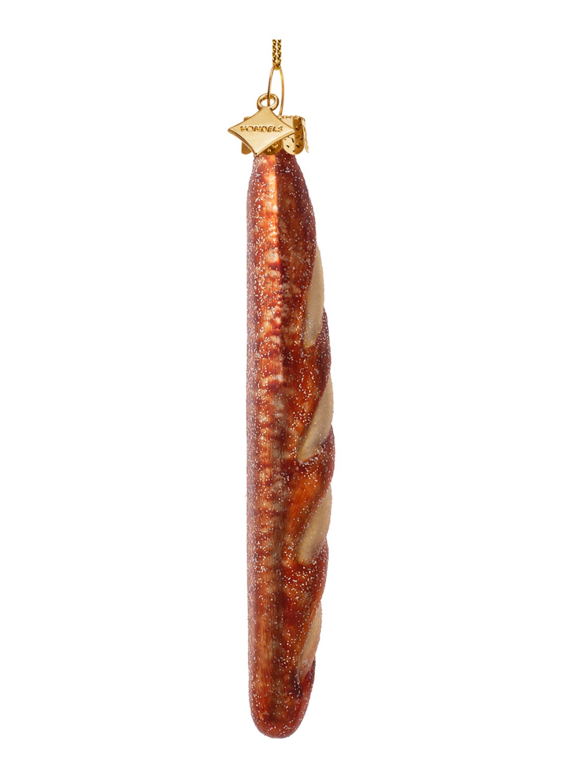Vondels Franse Baguette kersthanger 15,5 cm - detail 4 bruin