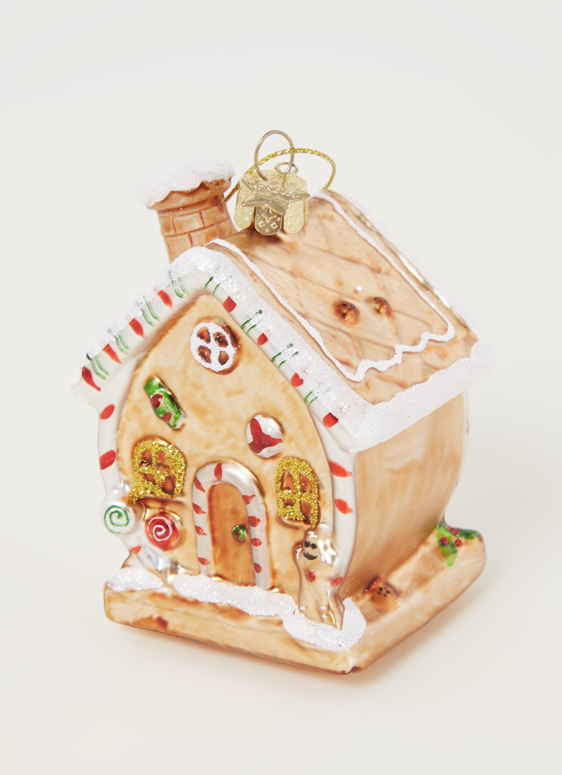 Vondels Gingerbread House kersthanger 9,5 cm - detail 3 oranje