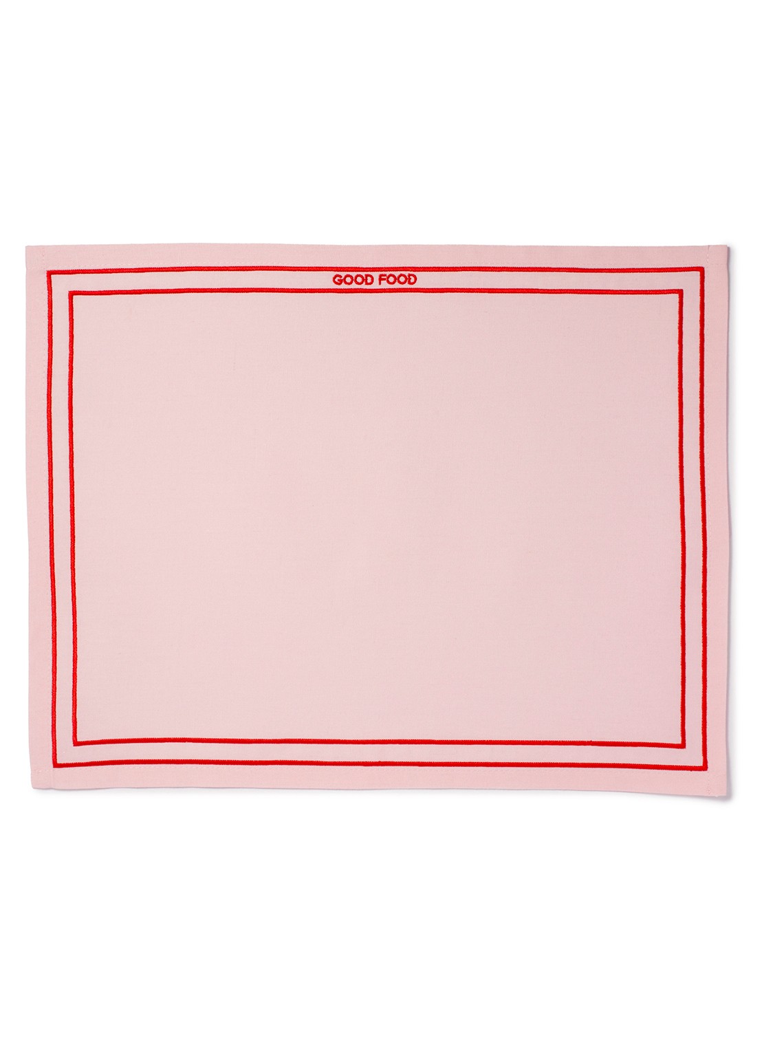 Vondels Good Food placemat 42 x 32 cm set van 2 - detail 3 roze