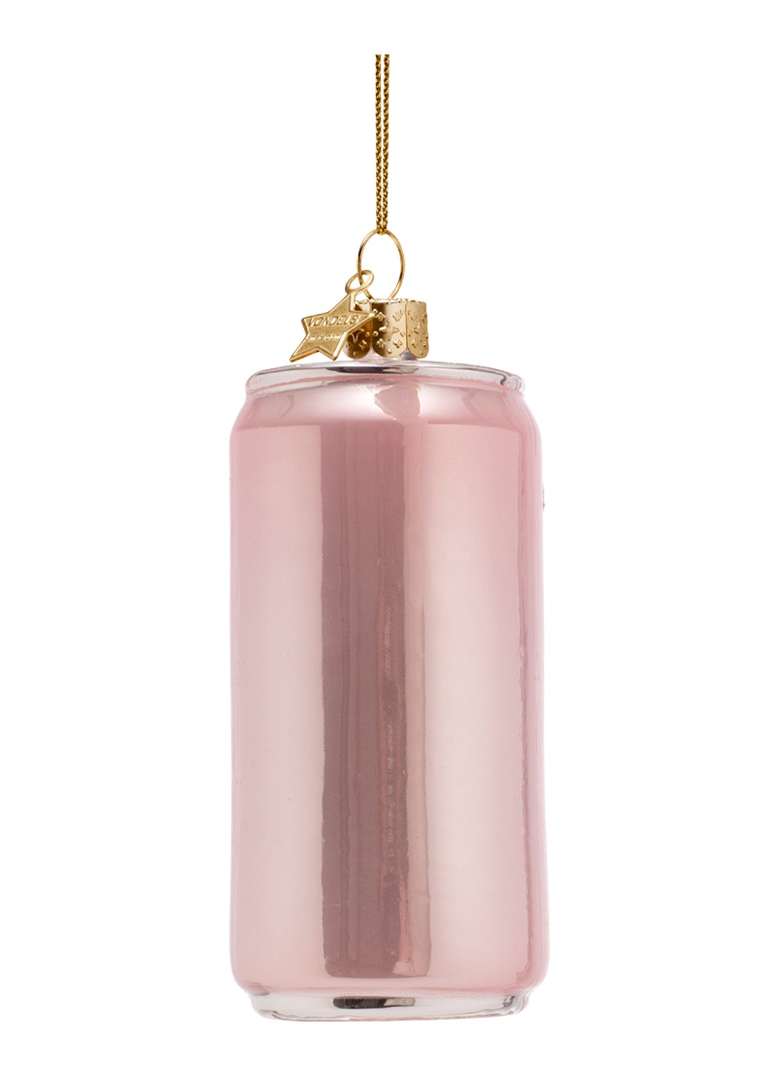 Vondels Hard Seltzer Raspberry kersthanger 9 cm - achterkant 3 roze