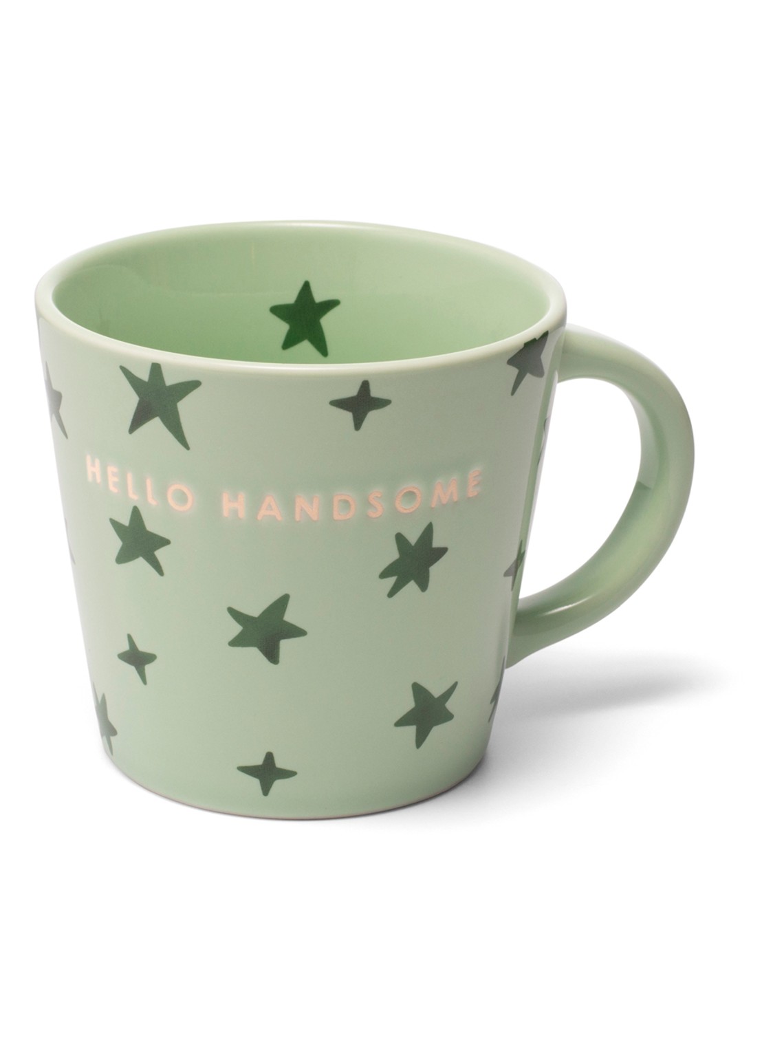 Vondels Hello Handsome kopje 25 cl - voorkant groen