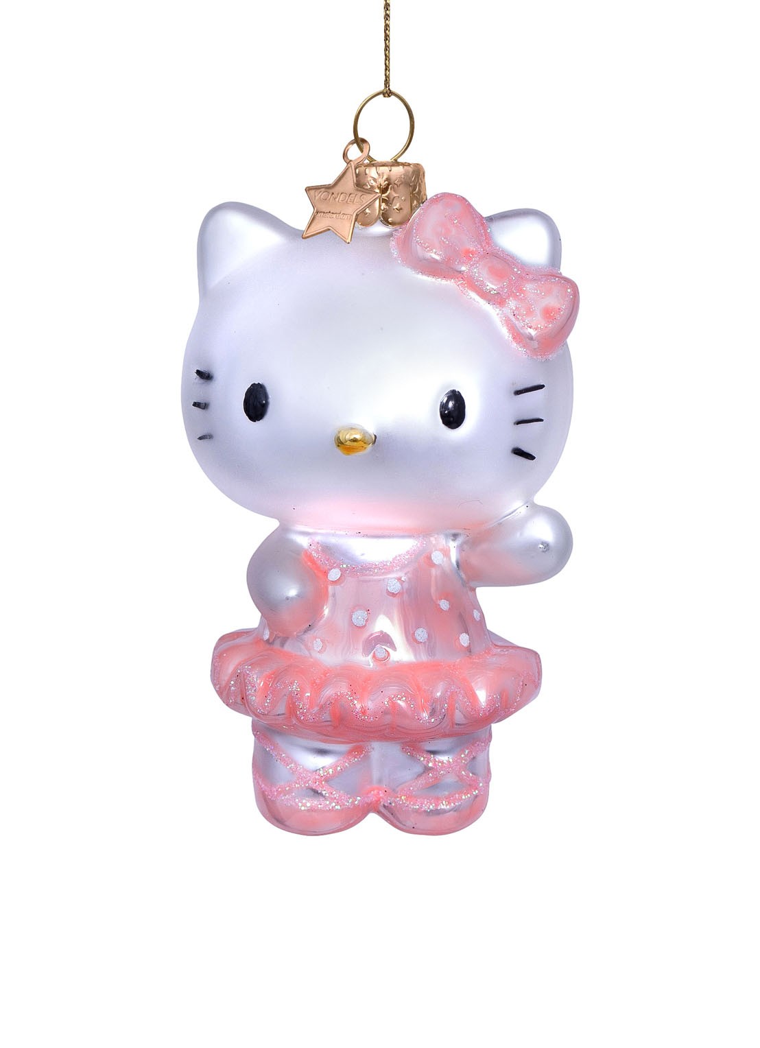 Vondels Hello Kitty ballerina H9.5cm w/box - voorkant multicolor