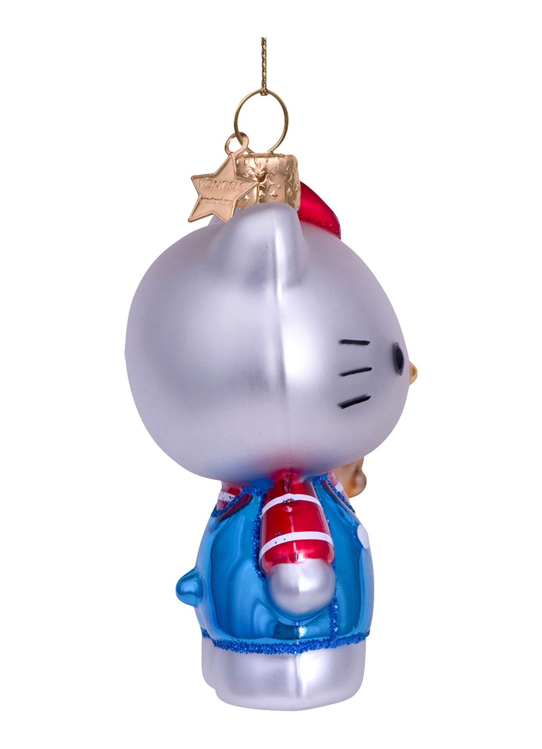 Vondels Hello Kitty kersthanger 9 cm - detail 3 blauw