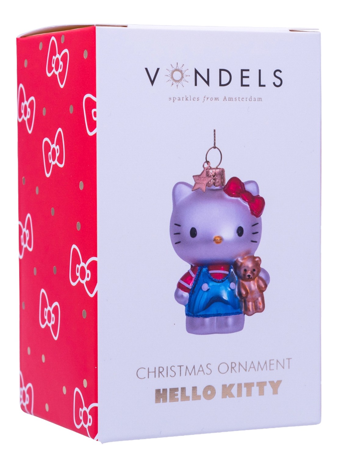 Vondels Hello Kitty kersthanger 9 cm - detail 4 blauw
