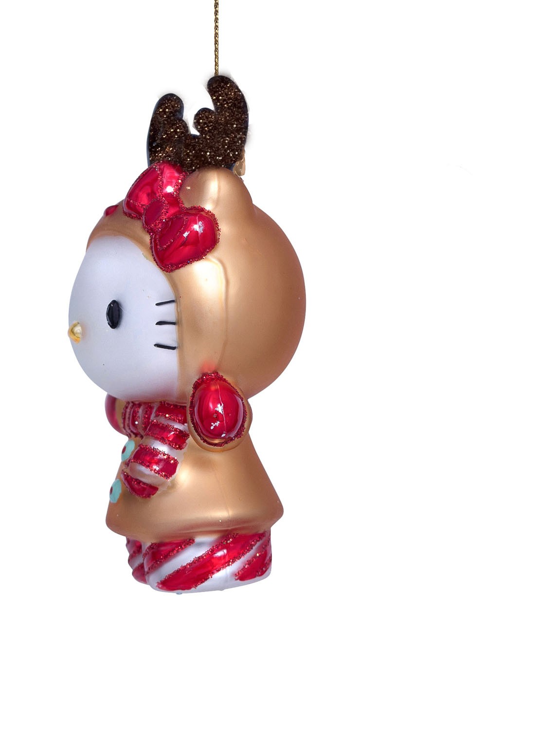 Vondels Hello Kitty rendier 10 cm - detail 2 goud