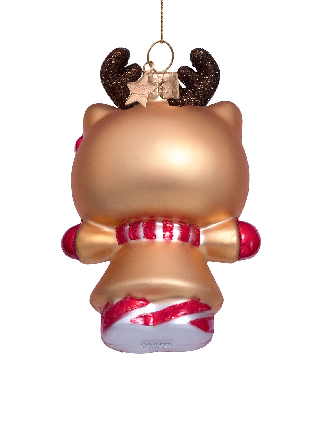 Vondels Hello Kitty rendier 10 cm - detail 3 goud