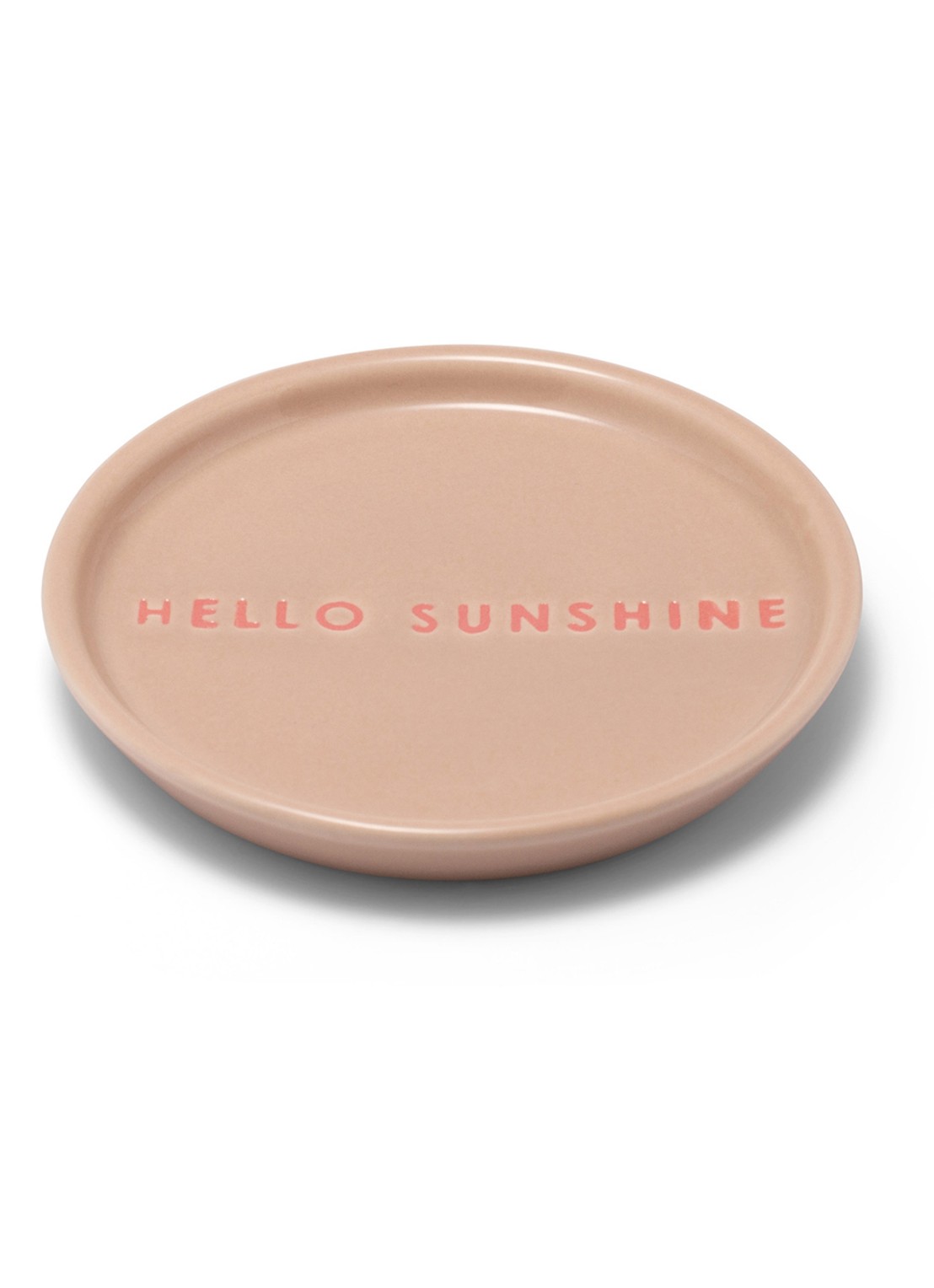 Vondels Hello Sunshine gebaksbordje 8,5 cm - voorkant roze