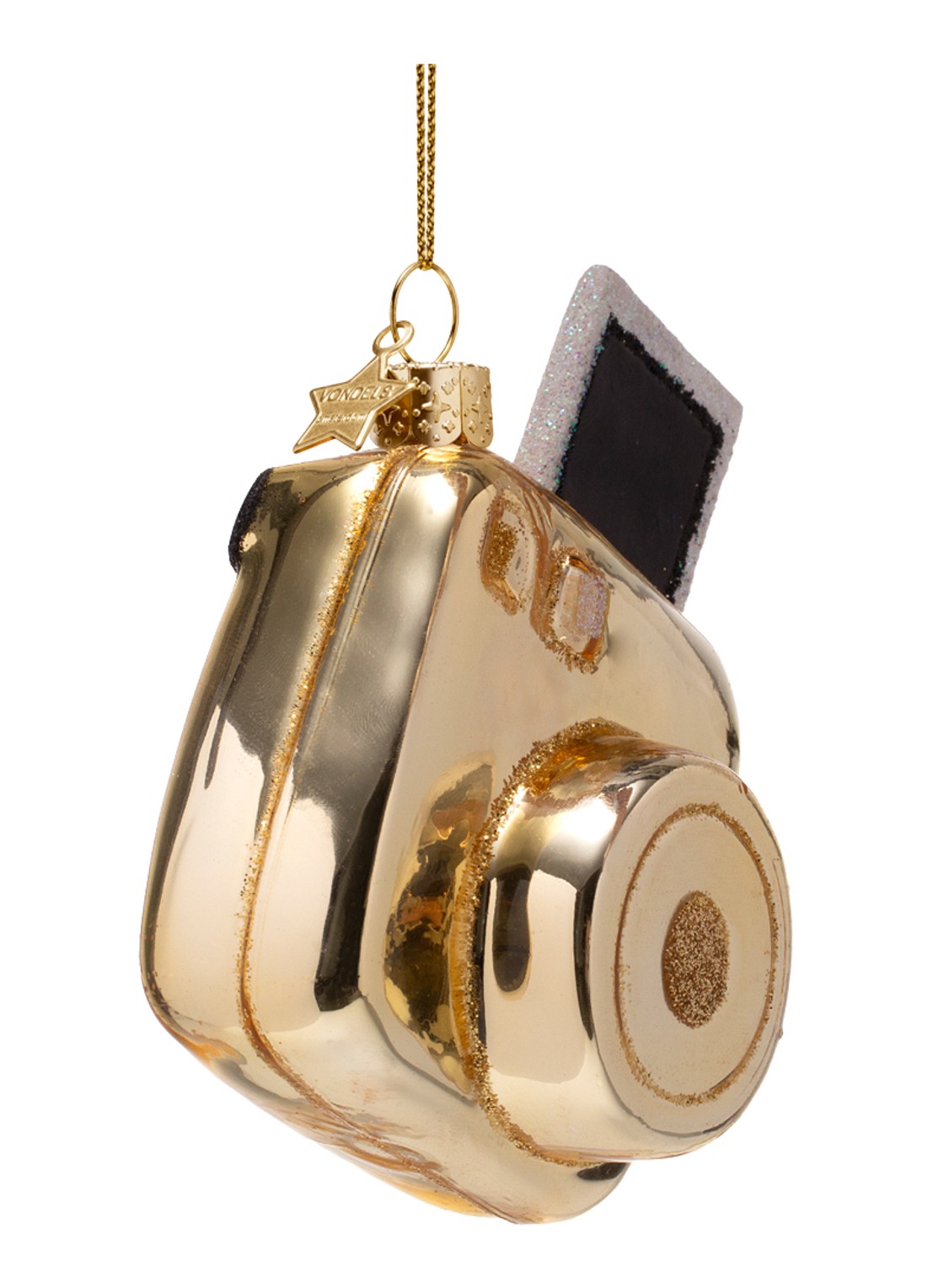 Vondels  Instant fotocamera kersthanger 9,5 cm - detail 3 goud