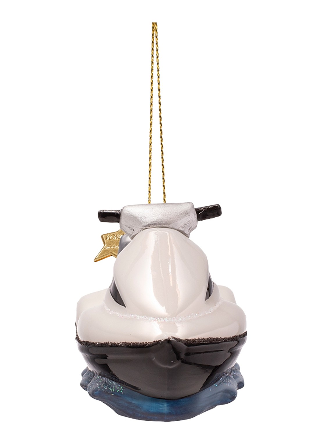 Vondels Jetski kersthanger 5,5 cm - achterkant 5 wit