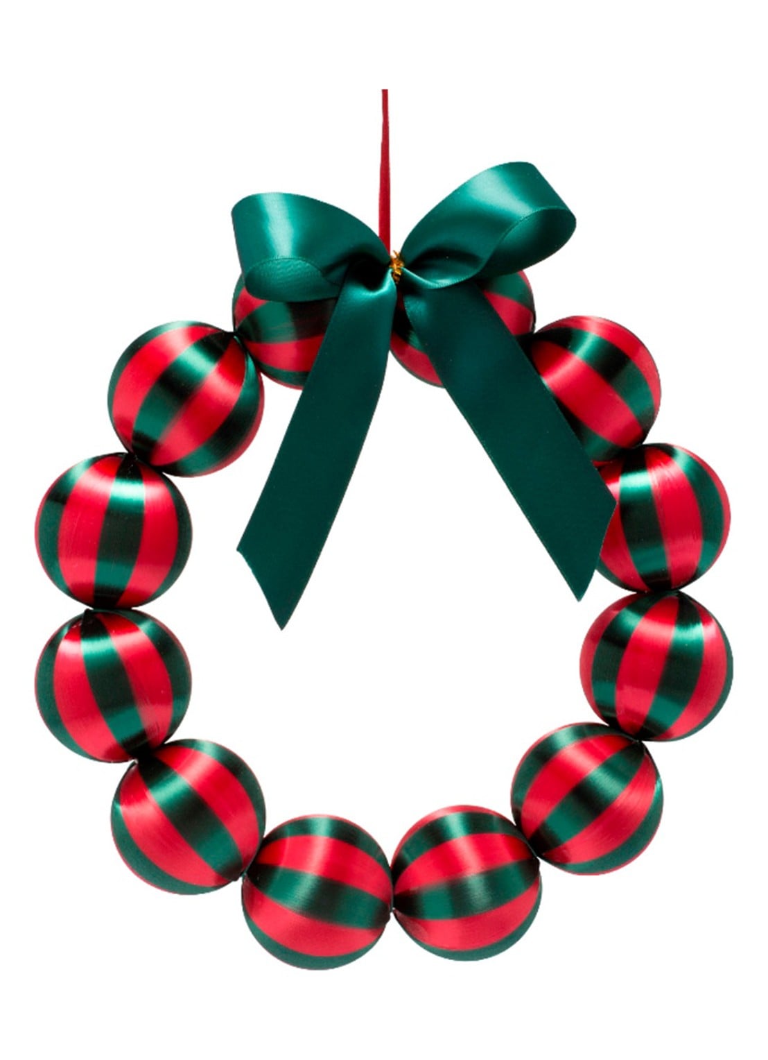 Vondels Kerstkrans 35,5cm - voorkant groen
