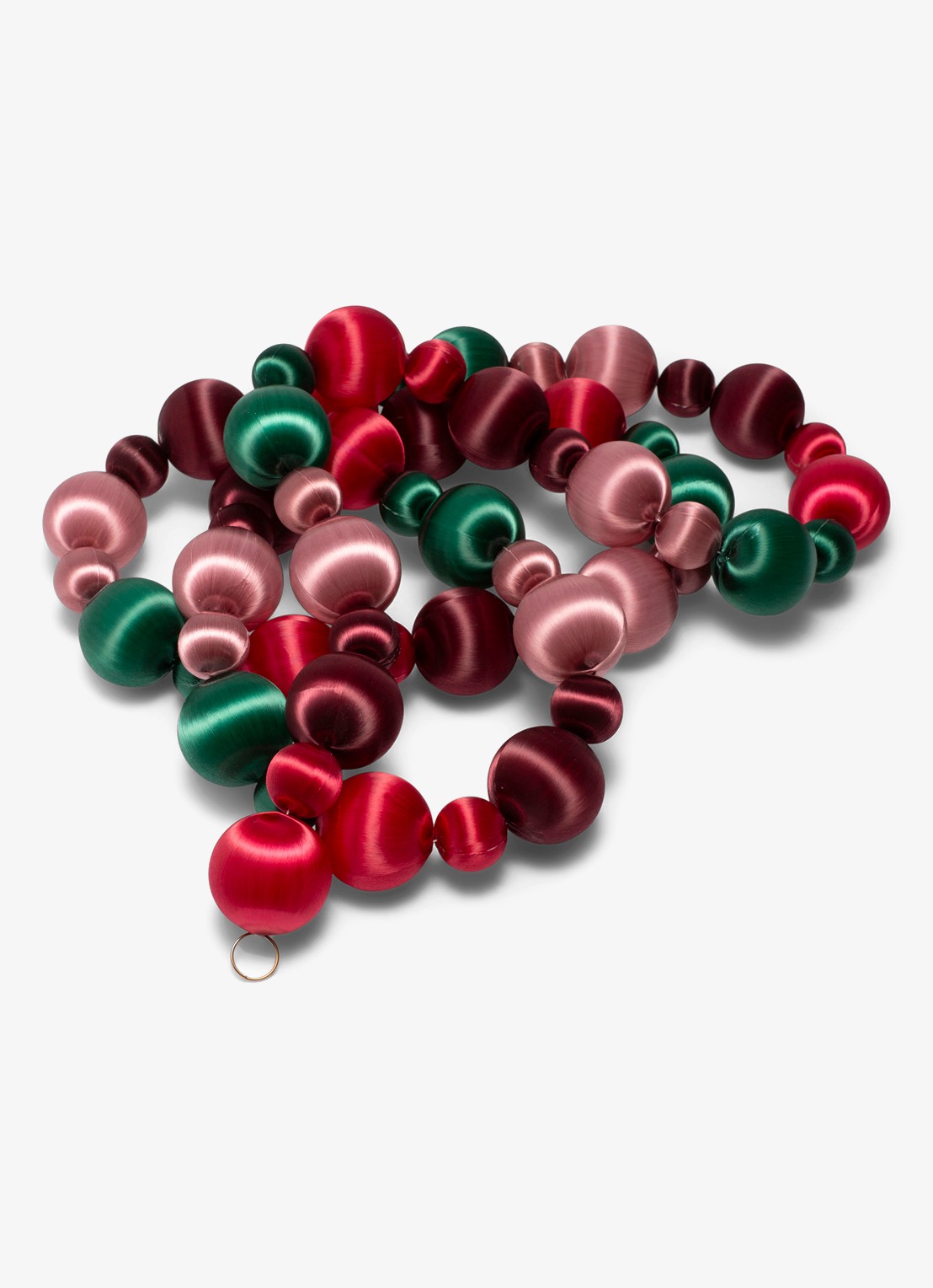 Vondels Kerstslinger 180 cm - voorkant rood