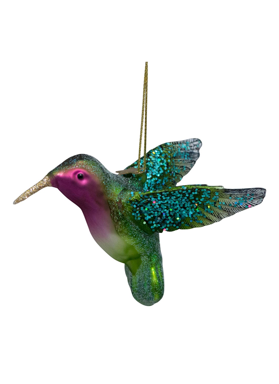 Vondels Kolibrie kersthanger 8,5 cm - detail 5 multicolor