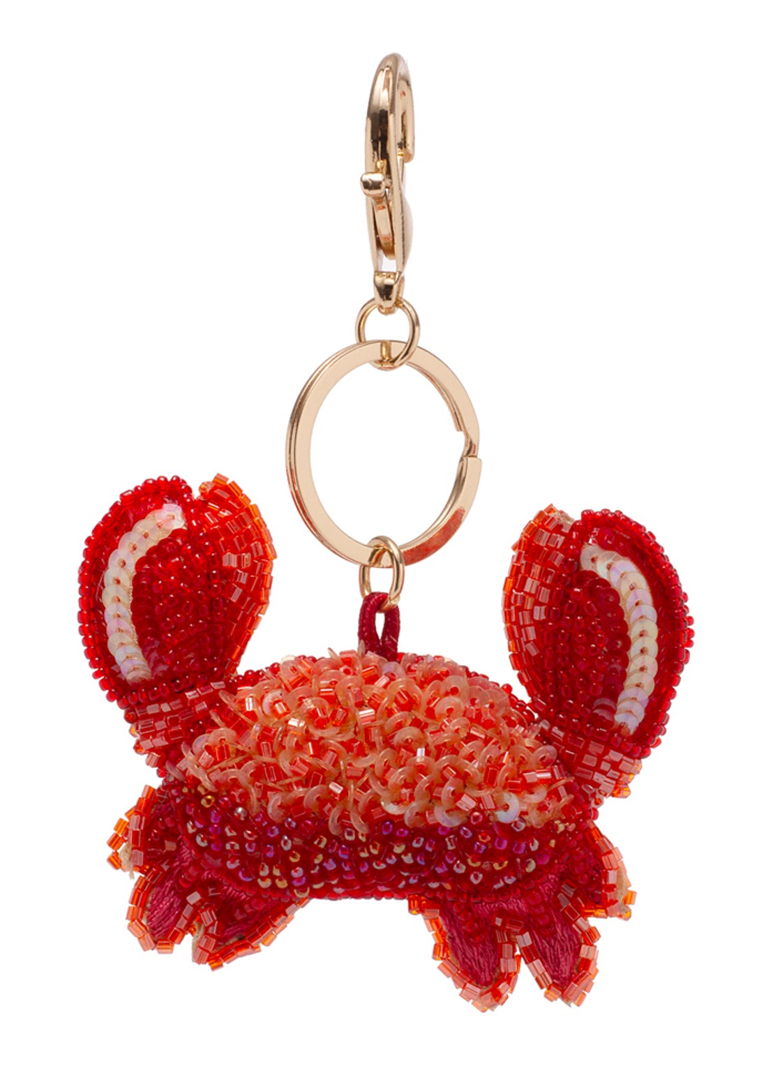 Vondels Krab sleutelhanger - voorkant rood
