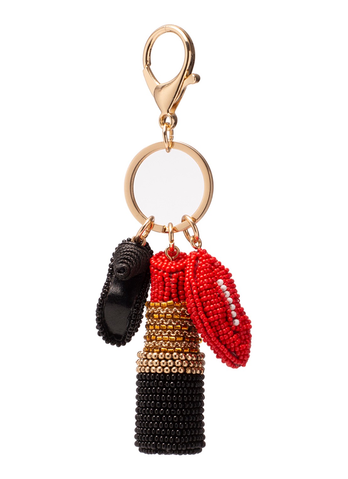 Vondels Lipstick sleutelhanger - achterkant 2 multicolor