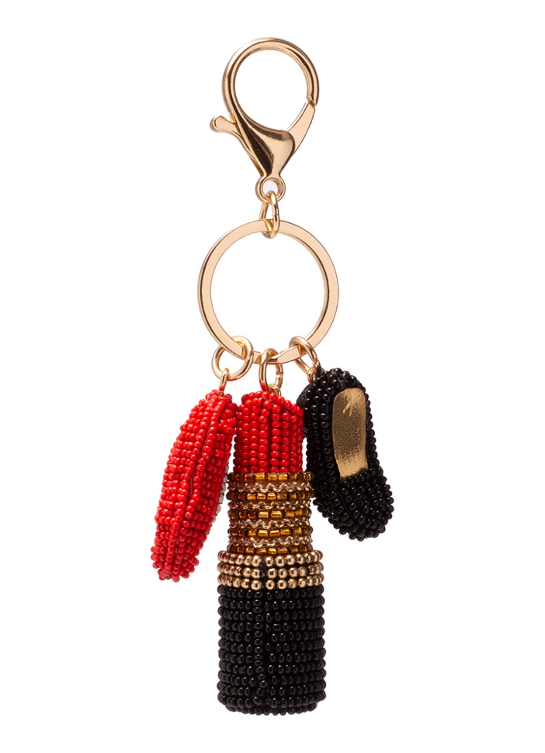 Vondels Lipstick sleutelhanger - voorkant multicolor