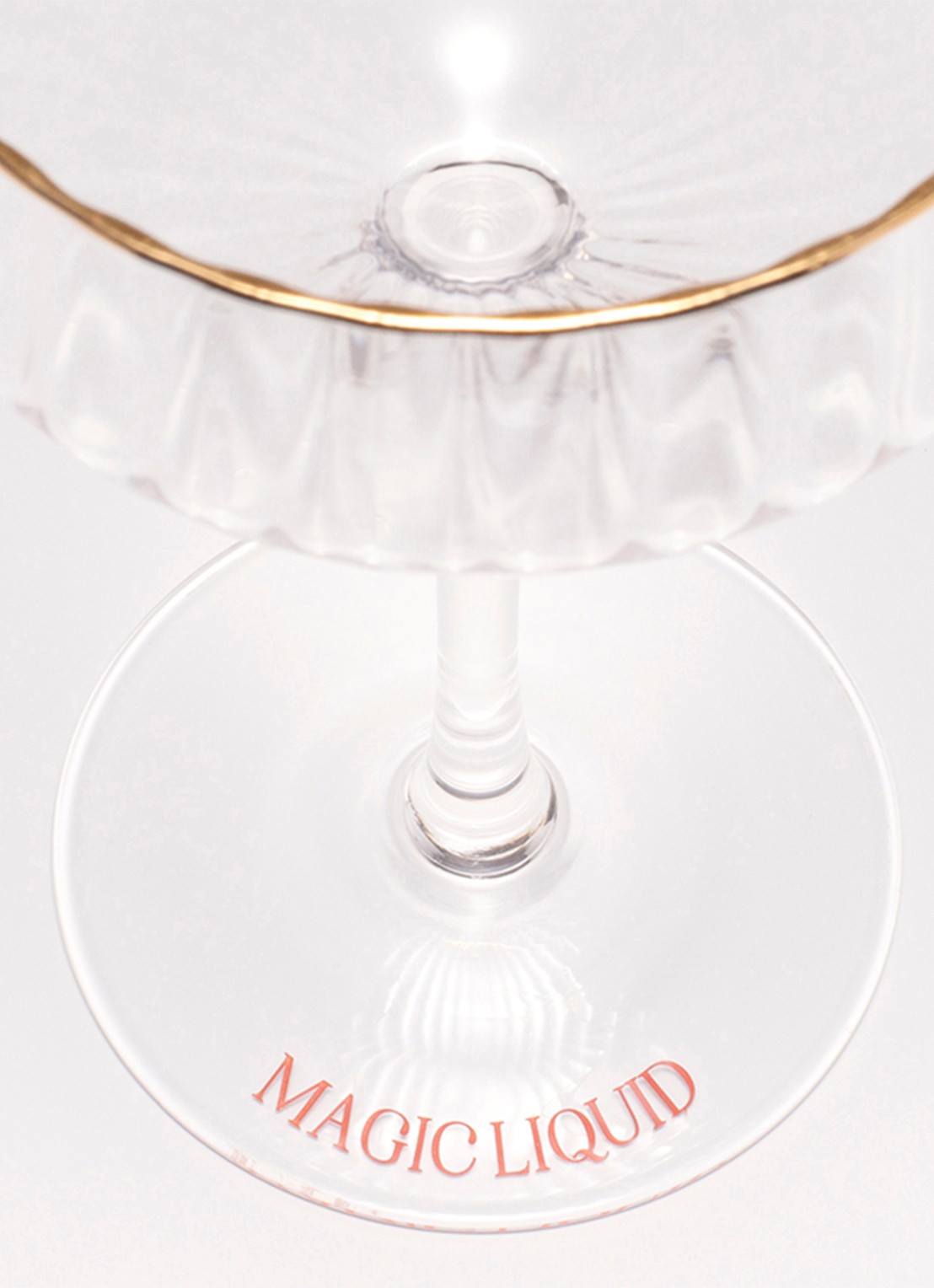 Vondels Magic Liquid cocktailglas - voorkant transparant