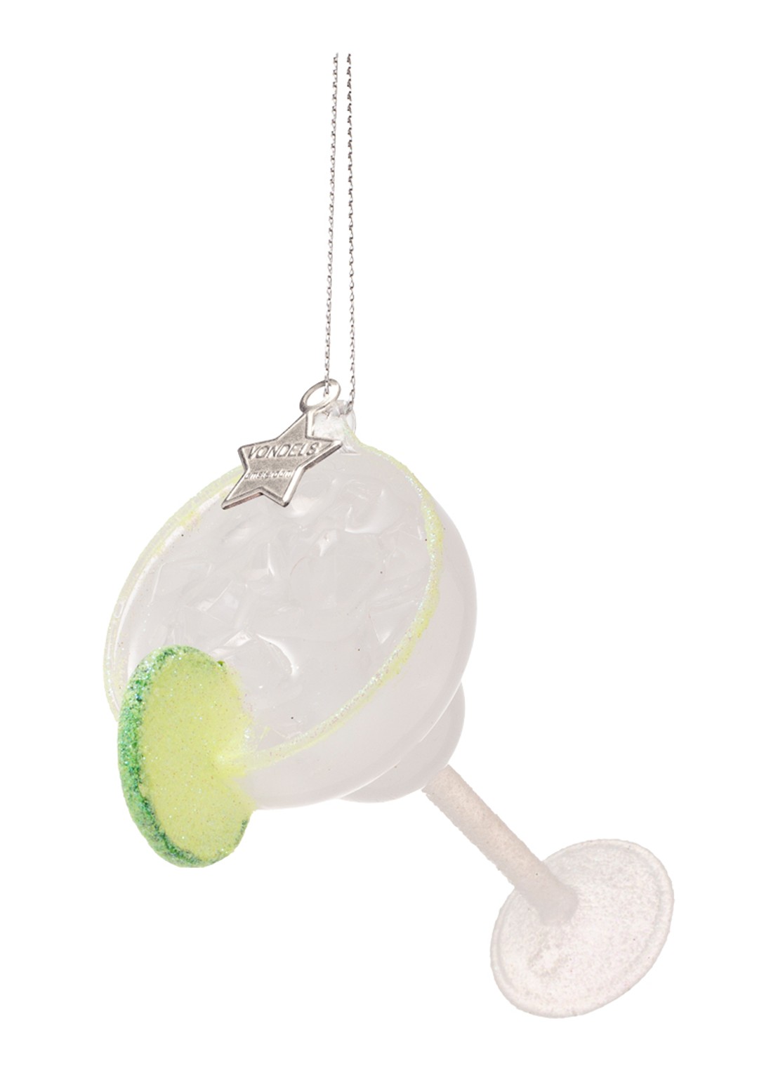 Vondels Margarita kersthanger 10,5 cm - voorkant transparant