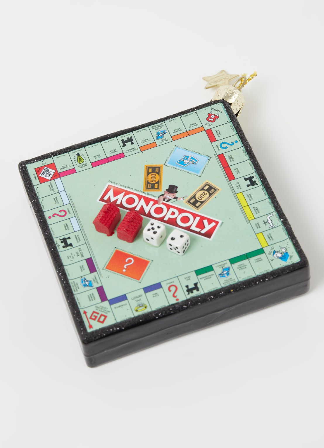 Vondels Monopoly Playing Board kersthanger 8 cm - detail 3 mint