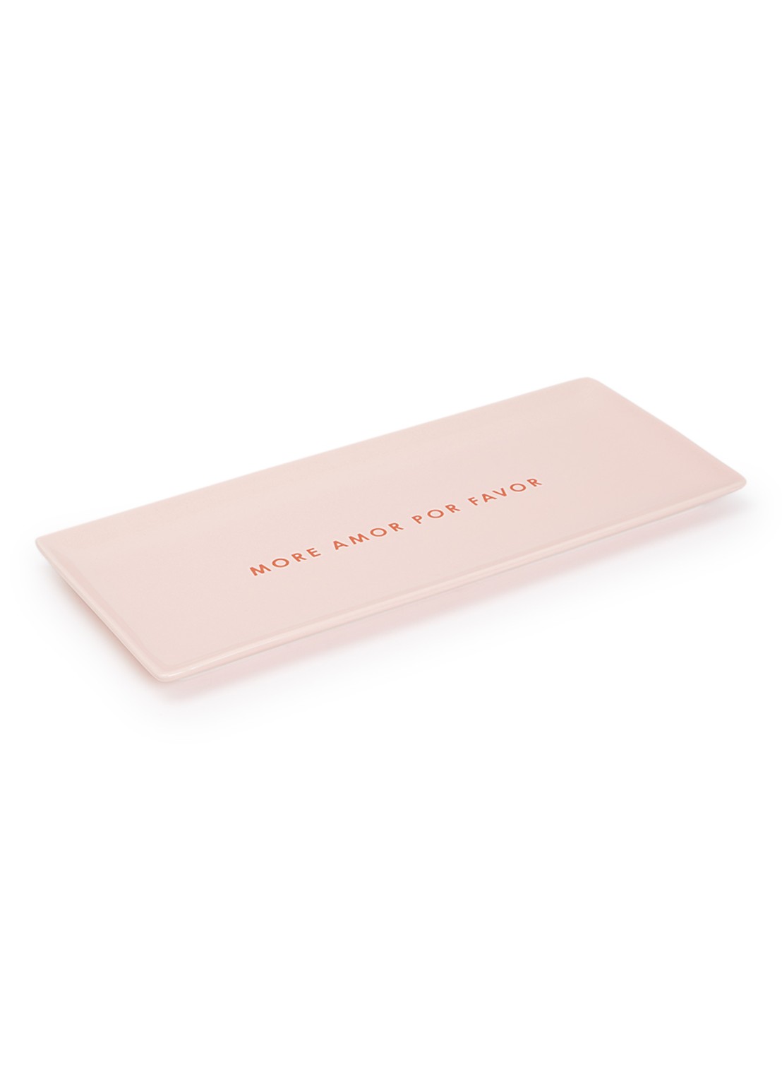 Vondels More Amor Por Favor serveerschaal 35 cm - voorkant roze