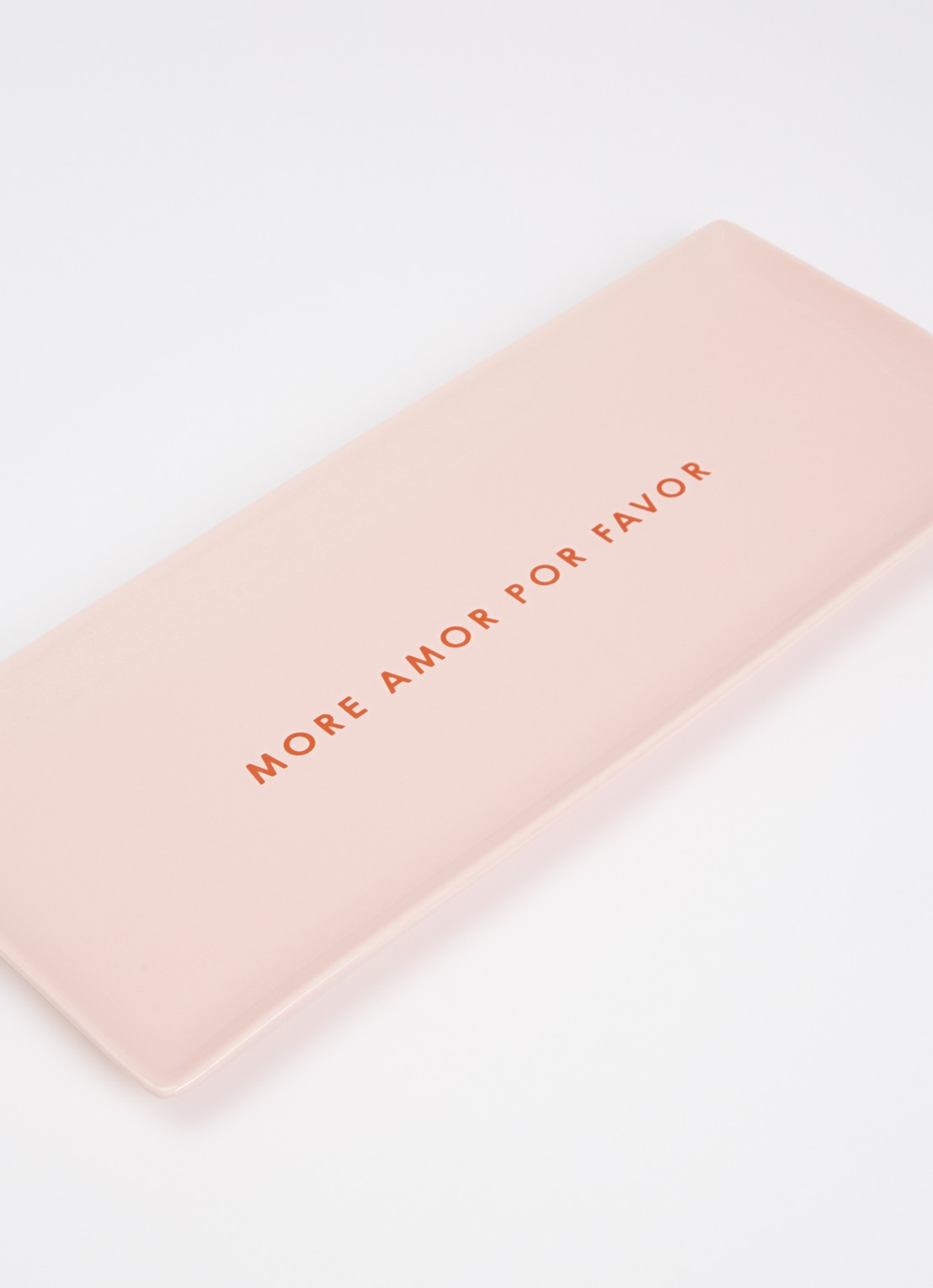 Vondels More Amor Por Favor serveerschaal 35 cm - voorkant 2 roze