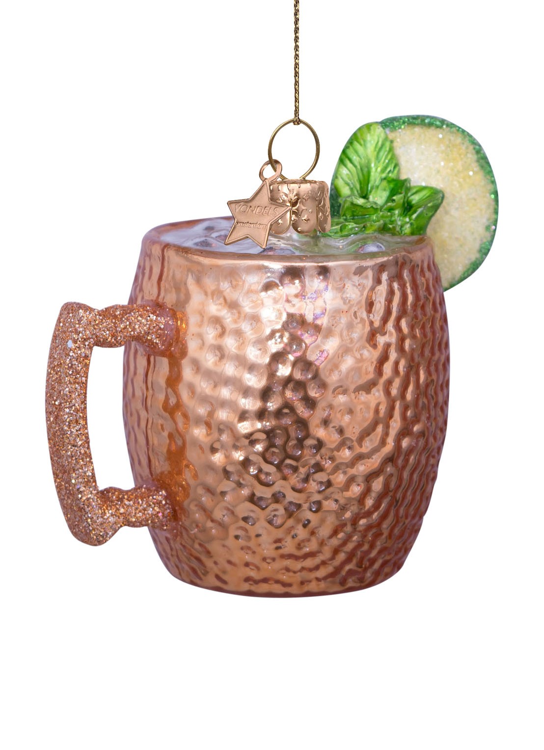 Vondels Moscow Mule kersthanger 7,5 cm - detail 3 bruin