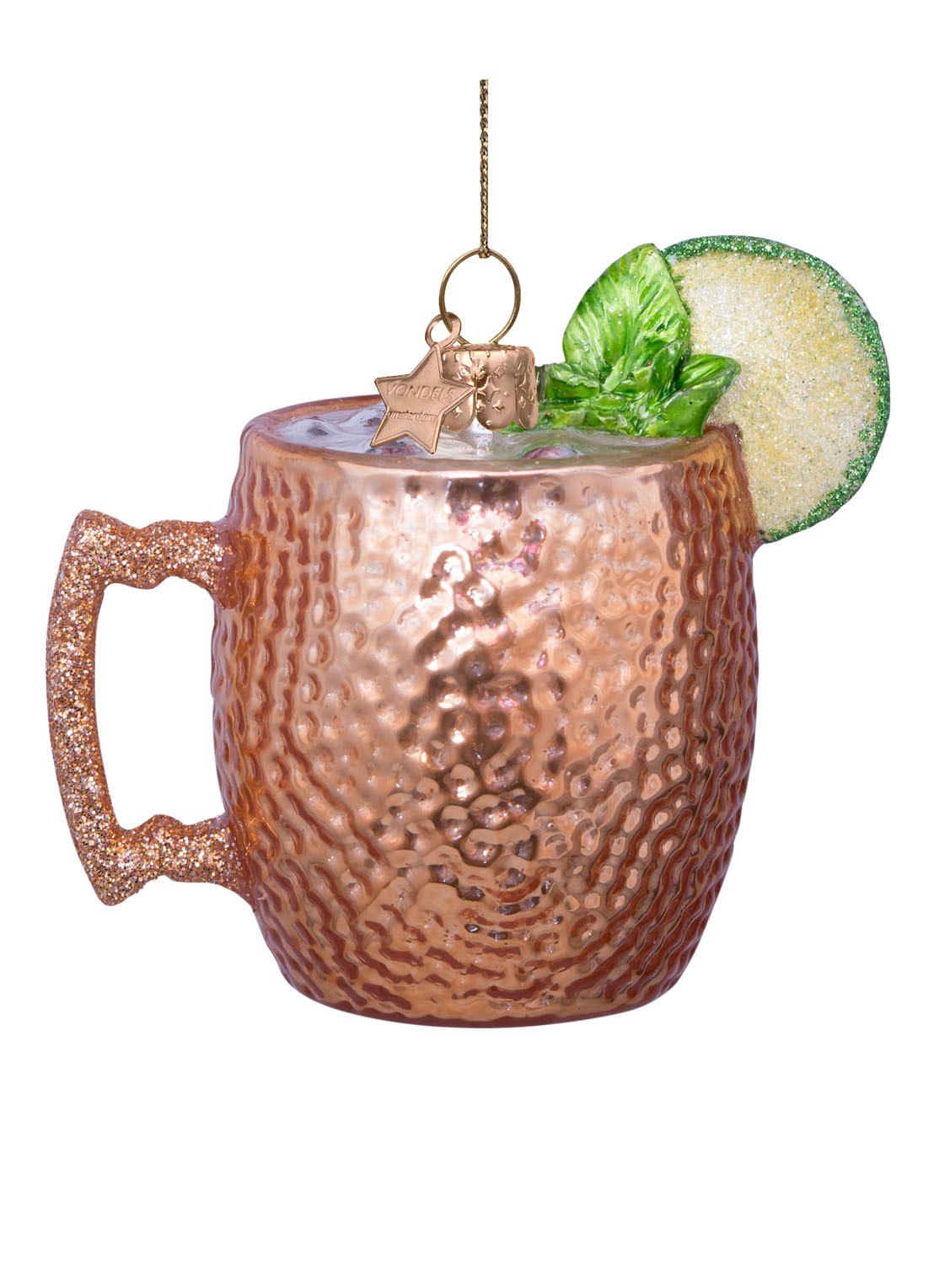 Vondels Moscow Mule kersthanger 7,5 cm - detail 4 bruin