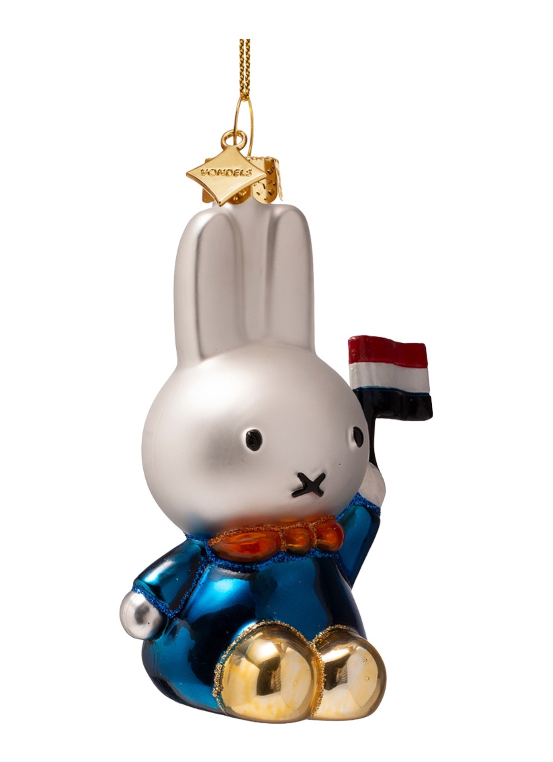 Vondels Nijntje kersthanger 11 cm - voorkant 4 blauw