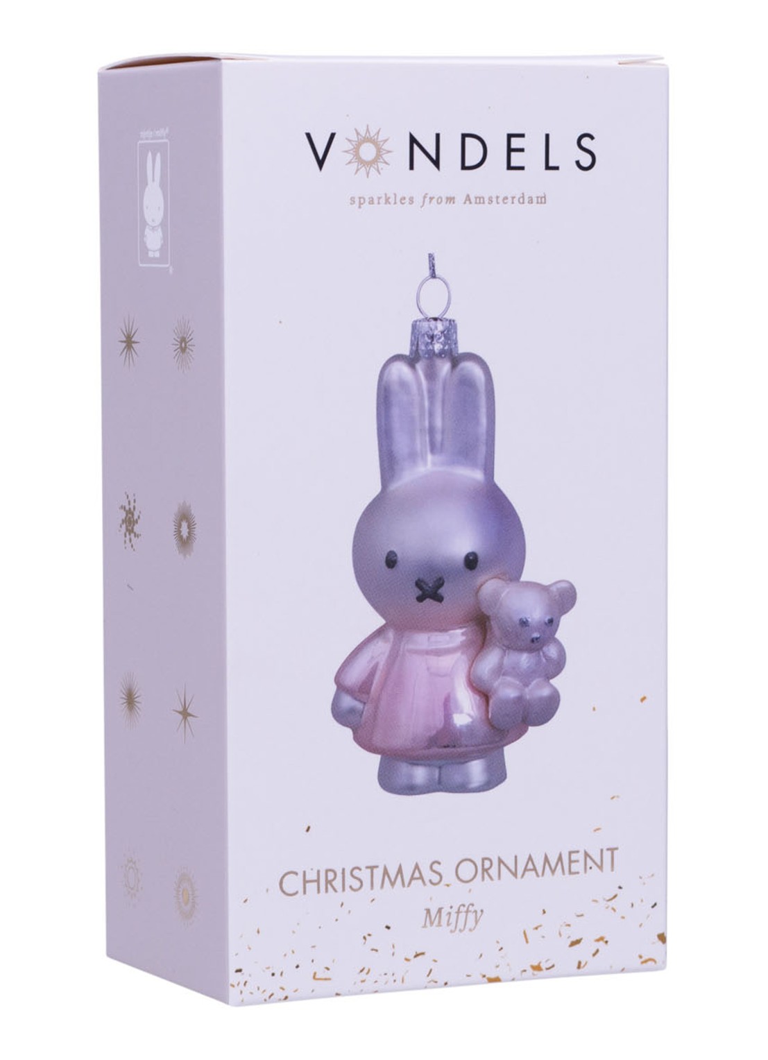 Vondels Nijntje/Miffy met Beer kersthanger 11 cm - detail 6 roze