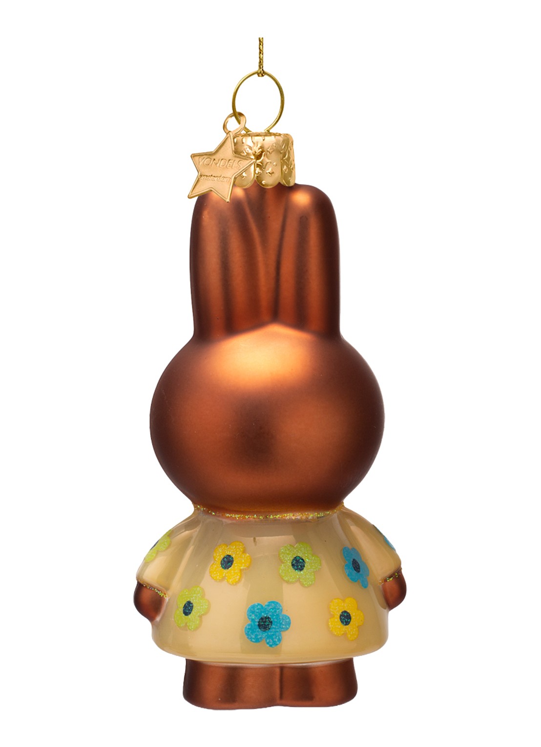 Vondels Nijntje/Miffy Nina 11 cm - achterkant bruin