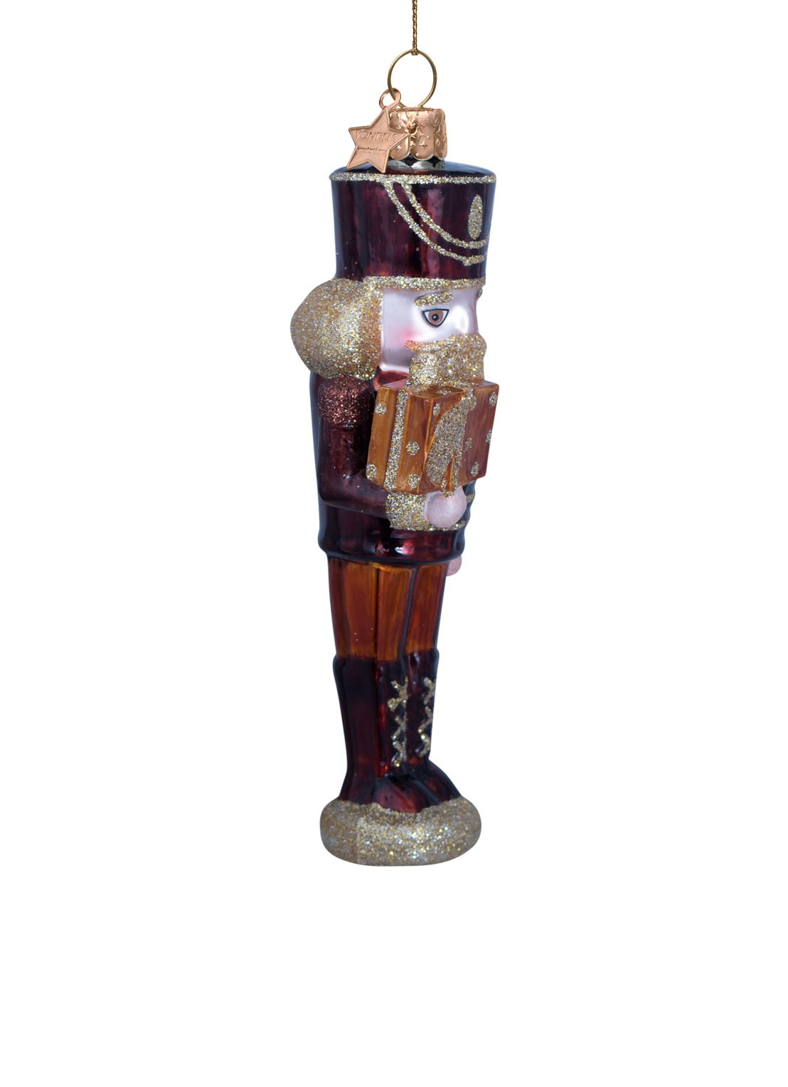 Vondels Notenkraker kersthanger 17 cm - detail multicolor