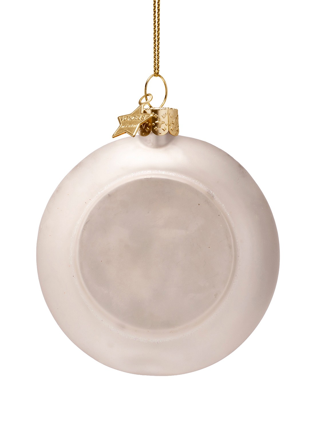 Vondels Oesterschaal kersthanger 9cm - detail 4 creme